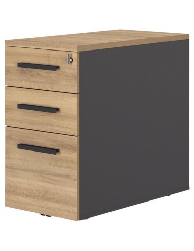 Caisson bout bureau P60cm Connexion chêne Fin de série