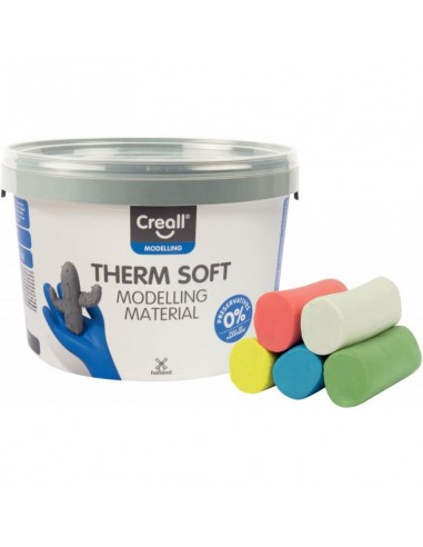 Seau 2kgs pâte à modeler therm soft des créatures d'habitude