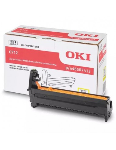 OKI C712 - Tambour authentique 46507413 - Yellow paiement sécurisé