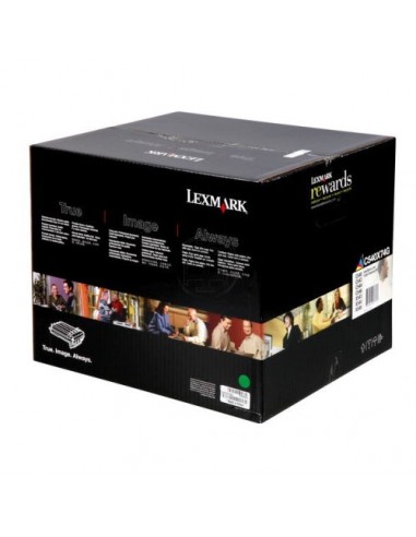 Lexmark 540X - Tambour authentique C540X74G  0C540X74G - Black Cyan Magenta Yellow rembourrage situé sous