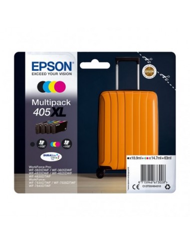 Epson E405XLB/CL Pack x 4 original C13T05H64010 - Noir Cyan Magenta Jaune ouvre sa boutique