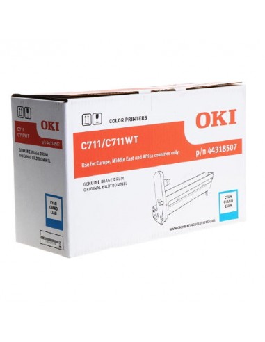 OKI C711 - Tambour authentique 44318507 - Cyan vous aussi creer 