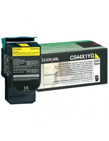 Lexmark 0C544X1YG - Toner authentique RETURN 0C544X1YG - Yellow destockage