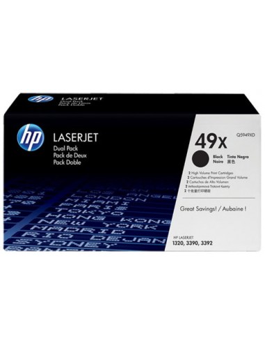 Pack x 2 Toner authentique Hp Q5949XD  59X - noir de France