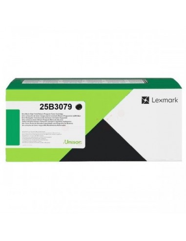 Lexmark 25B3079 - Toner authentique 25B3079 - Black rembourrage situé sous