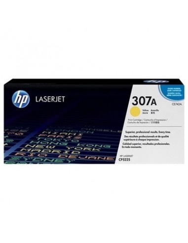 Toner authentique Hp CE742A  307A - Jaune Economisez 