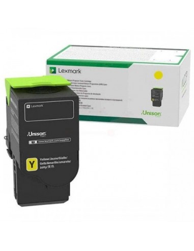 Toner authentique Lexmark 75B20Y0 - Jaune rembourrage situé sous