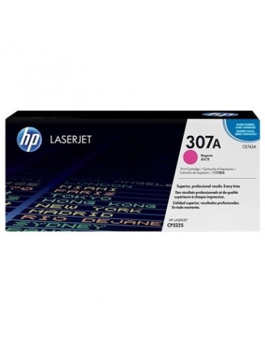 Toner authentique Hp CE743A  307A - Magenta rembourrage situé sous