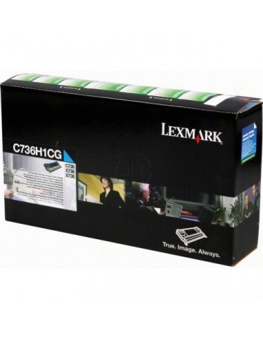 Lexmark 0C736H1CG - Toner authentique RETURN 0C736H1CG - Cyan 50-70% off 