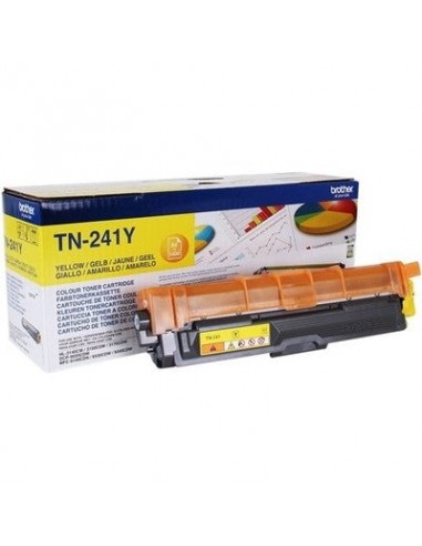 Toner authentique Brother TN-241 - Jaune brillant des détails fins