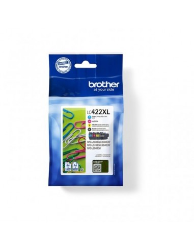 Brother 422 XL - Pack x 4 jet d'encre original LC422XLVAL - Black Cyan Magenta Yellow acheter