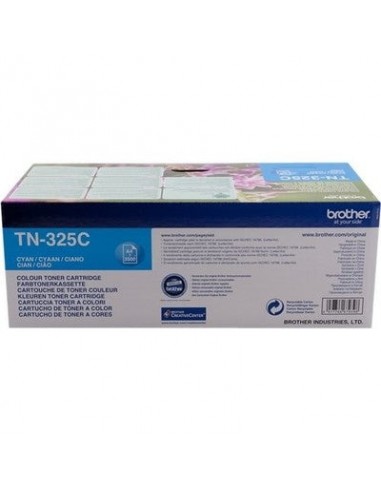 Toner authentique Brother TN-325 - Cyan Comparez et commandez 