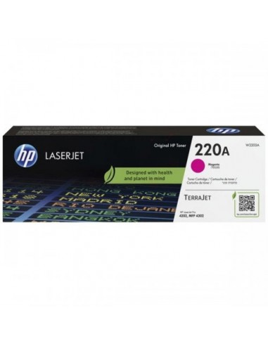 Hp 220A - Toner authentique W2203A  220A - Magenta brillant des détails fins