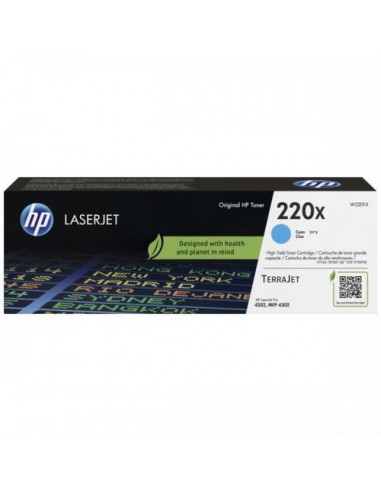 Hp 220X - Toner authentique W2201X  220X - Cyan du meilleur 