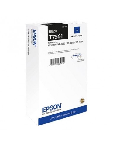 Epson E7561 Cartouche originale C13T756140 - Noir la chaussure