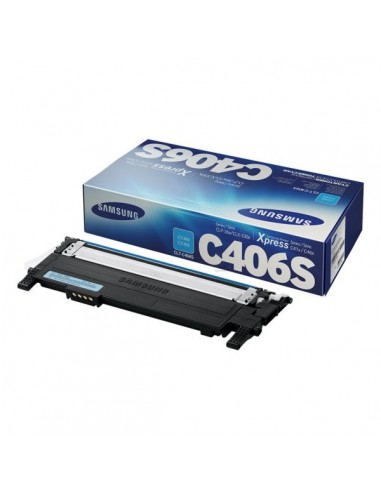 Toner authentique Samsung CLT-C406SELS - Cyan outlet