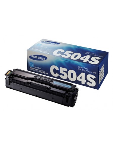 Toner authentique Samsung CLTC504SELS - Cyan sur le site 