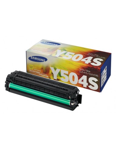 Toner authentique Samsung CLTY504SELS - Jaune le des métaux précieux