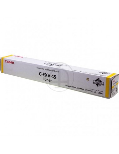 Canon EXV45 - Toner authentique 6948B002  CEXV45 - Yellow plus qu'un jeu 