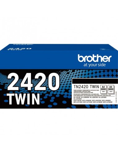 Brother TN2420TWIN pack de 2 toners laser noir authentique votre restaurant rapide dans 