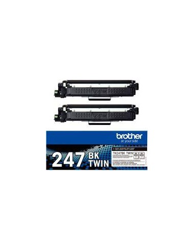 Brother TN247BKTWIN pack de 2 toners laser noir haute capacité authentique Venez acheter