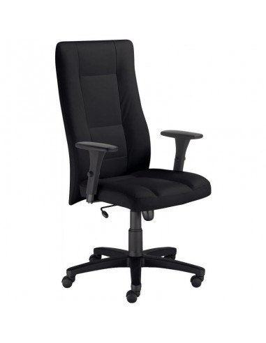 Fauteuil Invitus simili cuir noir l'achat 